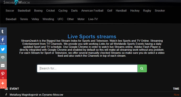 Watch Sports Online for free
