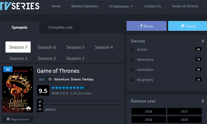 Game of Thrones Online free