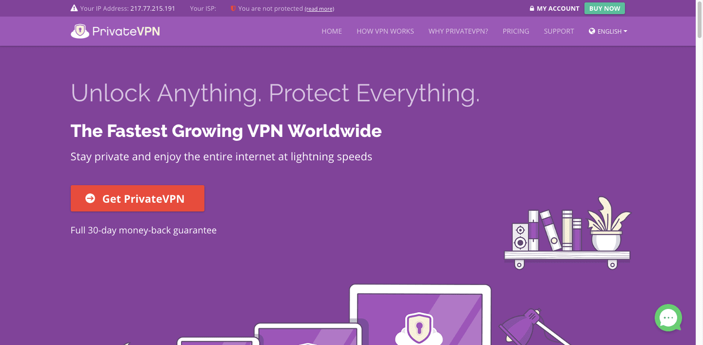 PrivateVPN-screenshot
