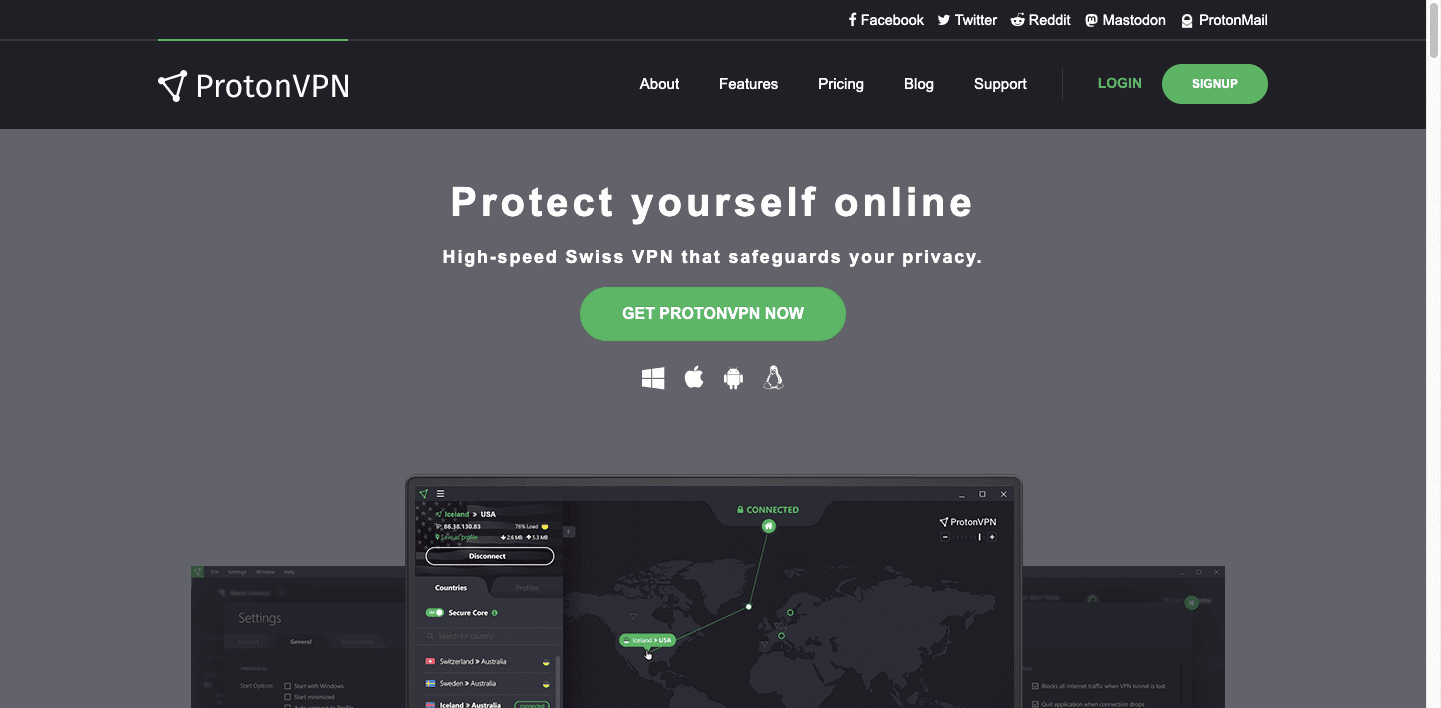 ProtonVPN-screenshot