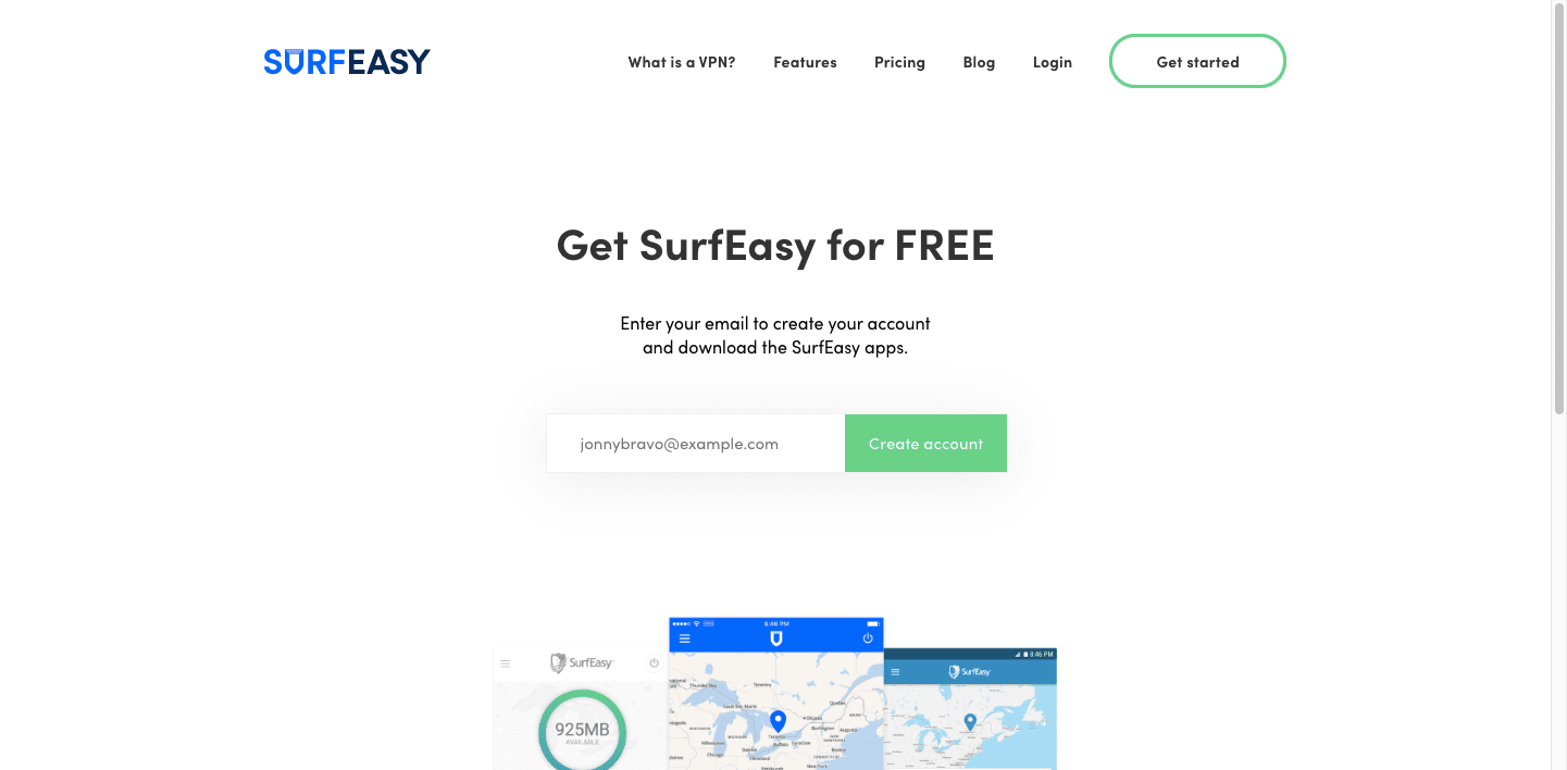 SurfEasy-screenshot