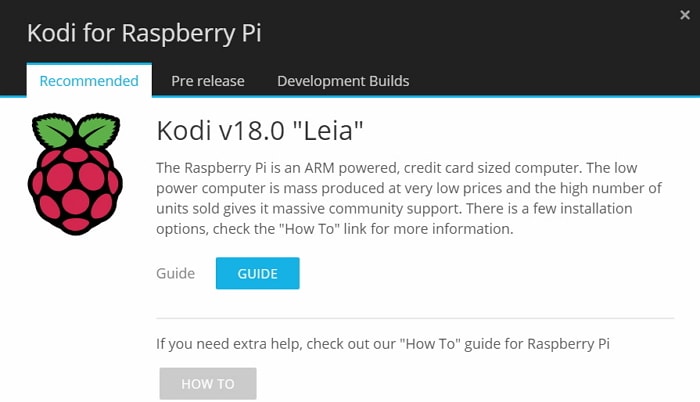 how to Update Kodi on Raspberry