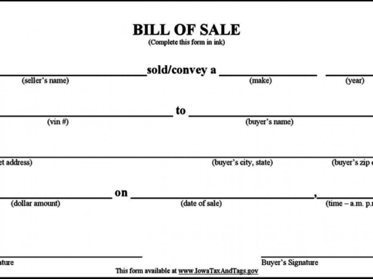 FREE Bill of Sale for Car: Templates, Forms, Download in PDF