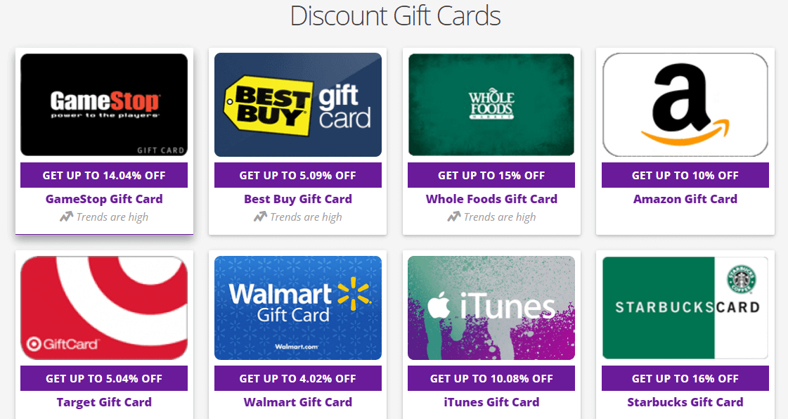 Discounted Gift Cards Best 80 Lists In December 2019