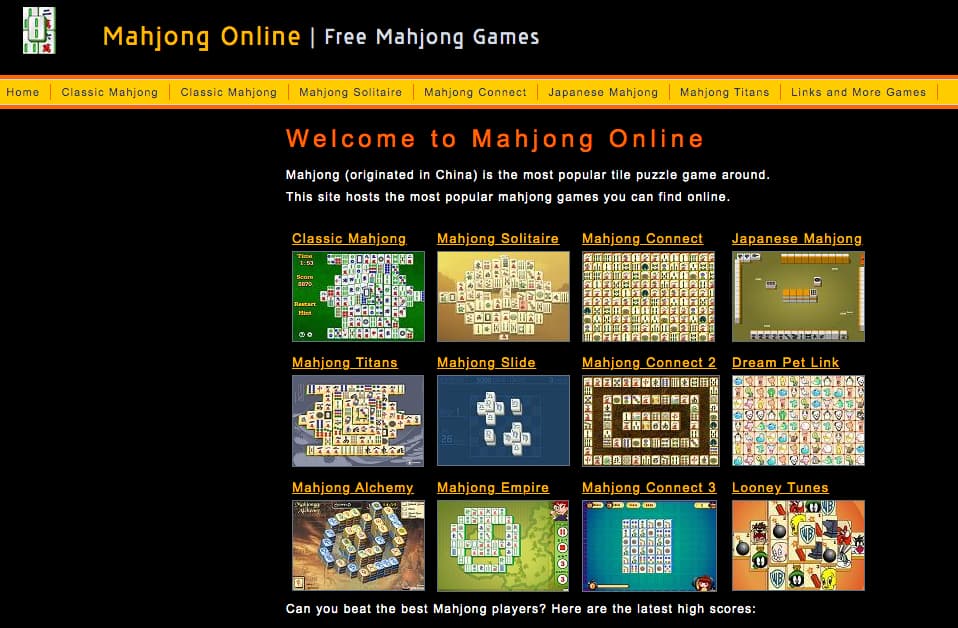 mahjong online screenshot