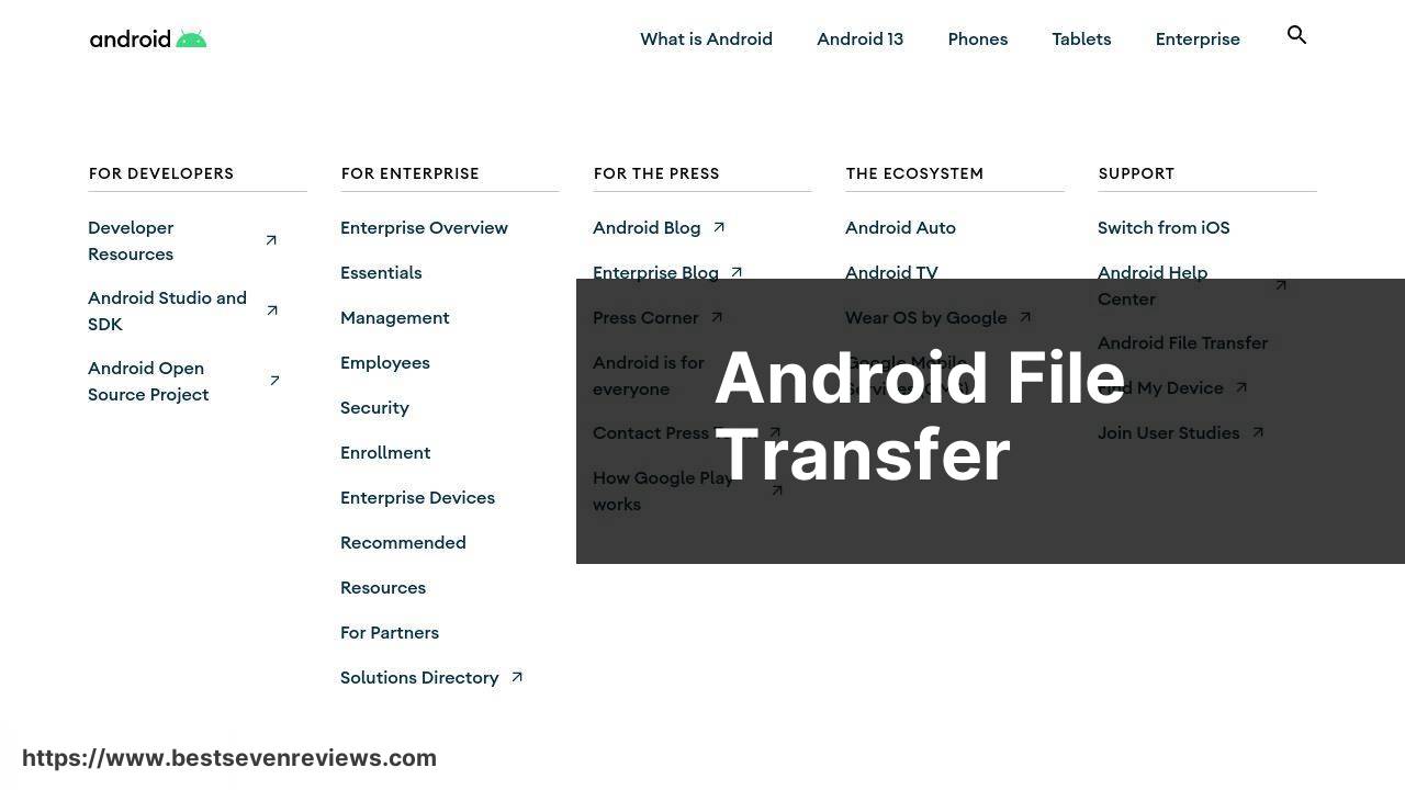 https://www.android.com/filetransfer/ screenshot